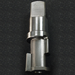 A stainless steel turned and milled component made by Ravri Precision.
